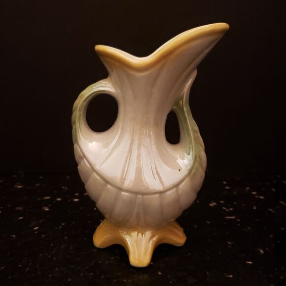 Brazilian Lusterware Porcelain Vase Pearlized Iridescent Vintage #430 Brazil - Picture 3 of 9